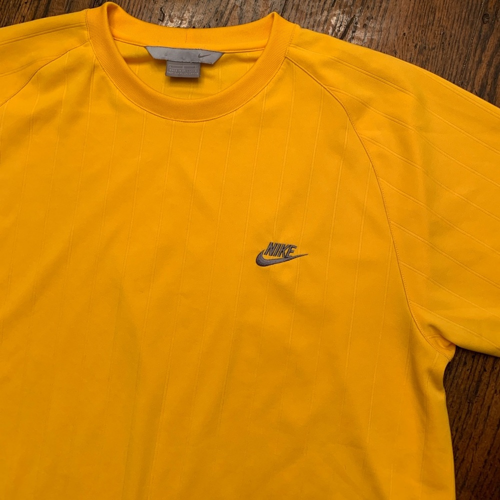 Vintage Nike Yellow Soccer Jersey